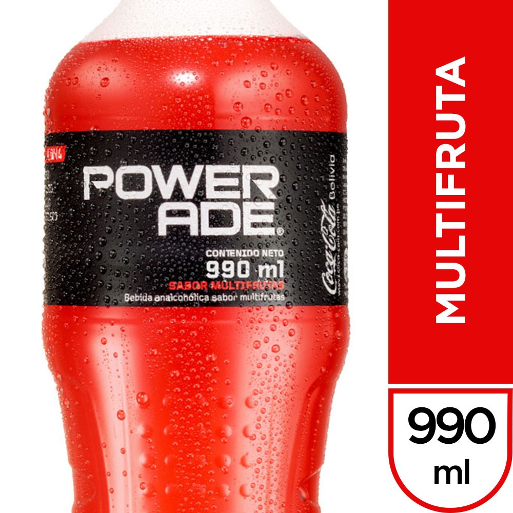 Powerade multifruta 990 ml (ROJO)