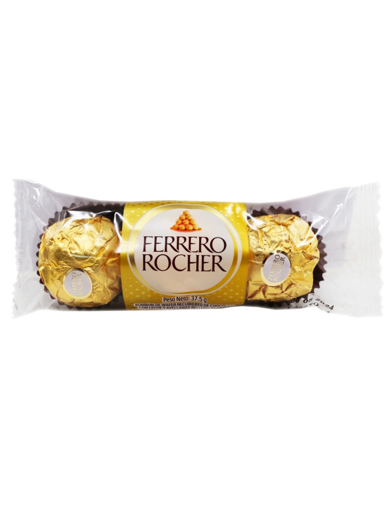 FERRERO ROCHER BOMBONES X 3 UN (37.5 GR)