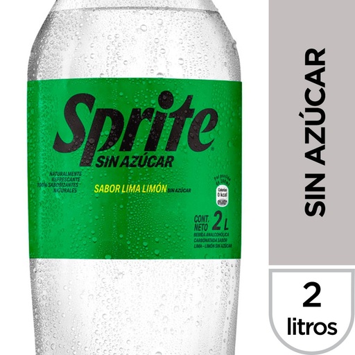 Sprite sin azúcar 2 lt