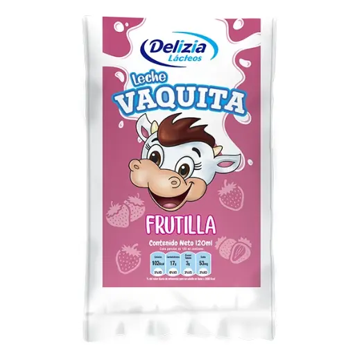 LECHE SACHET 120 ML FRUTILLA