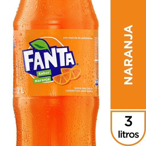 Fanta naranja 3 lt